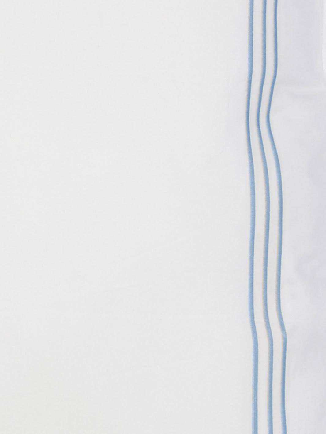 Cassadecor Embroidered Triple Line Bedding Sham Set - Blue - Queen