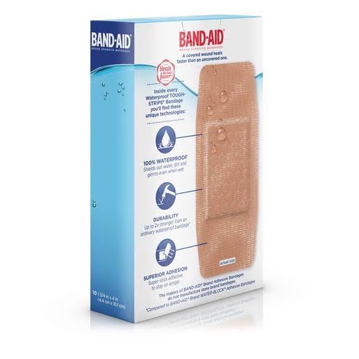 Band Aid 1005566 Band-Aid Water Block Tough Strip Extra Large Bandage