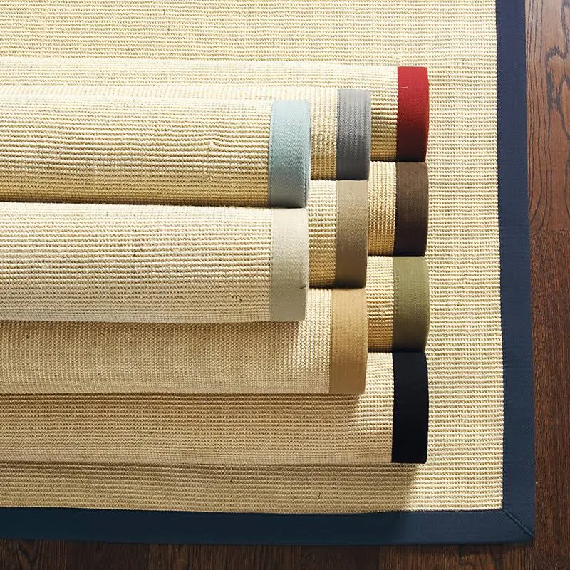 Light Sisal Rug Moss Border 9& x 12& - Ballard Designs