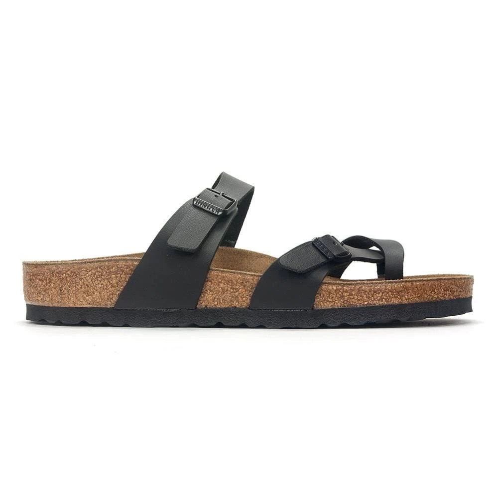 Birkenstock Mayari Vegan Women's Sandals Bordeaux Pull Up Birko-Flor : 38 (US Women's 7-7.5) Regular