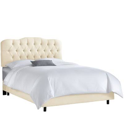 Stella Upholstered Bed Color: Cotton Twill Natural, Size: Full