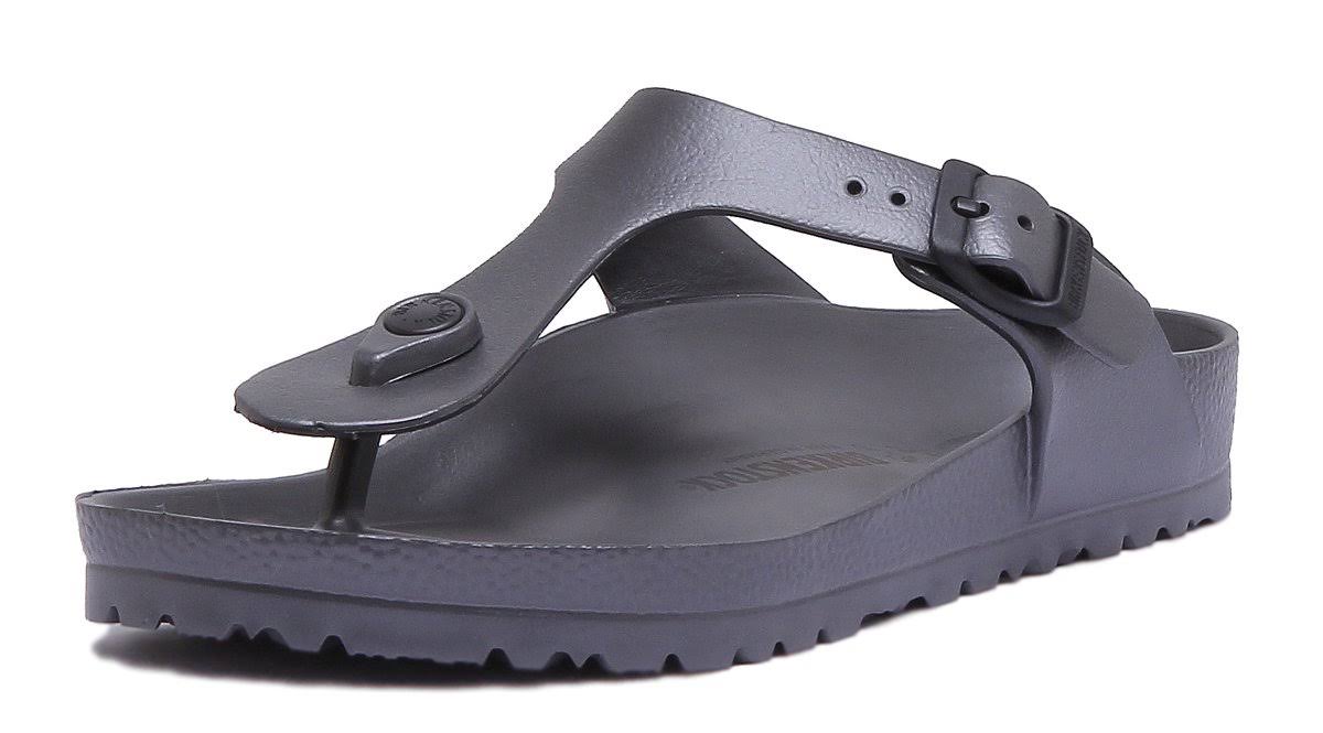 Birkenstock Gizeh Eva Anthracite One-Strap Sandals