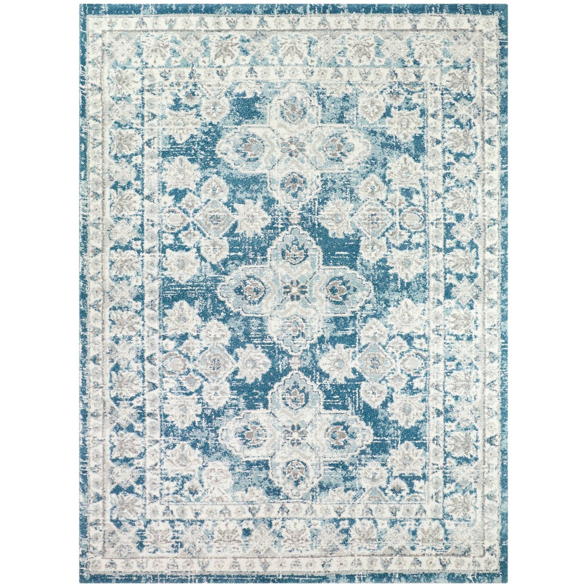 Roche Distressed Oriental Area Rug - 2&7x22 x 7& - Teal
