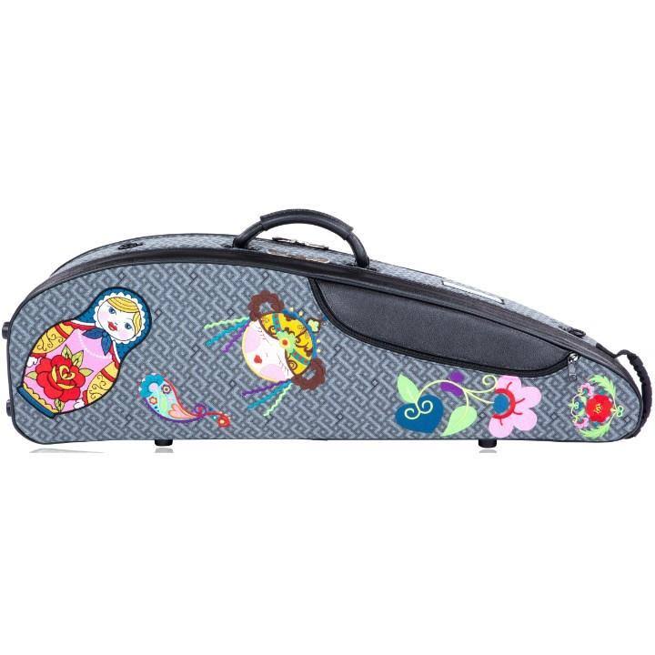 BAM Katyushka Contoured Gray Violin Case