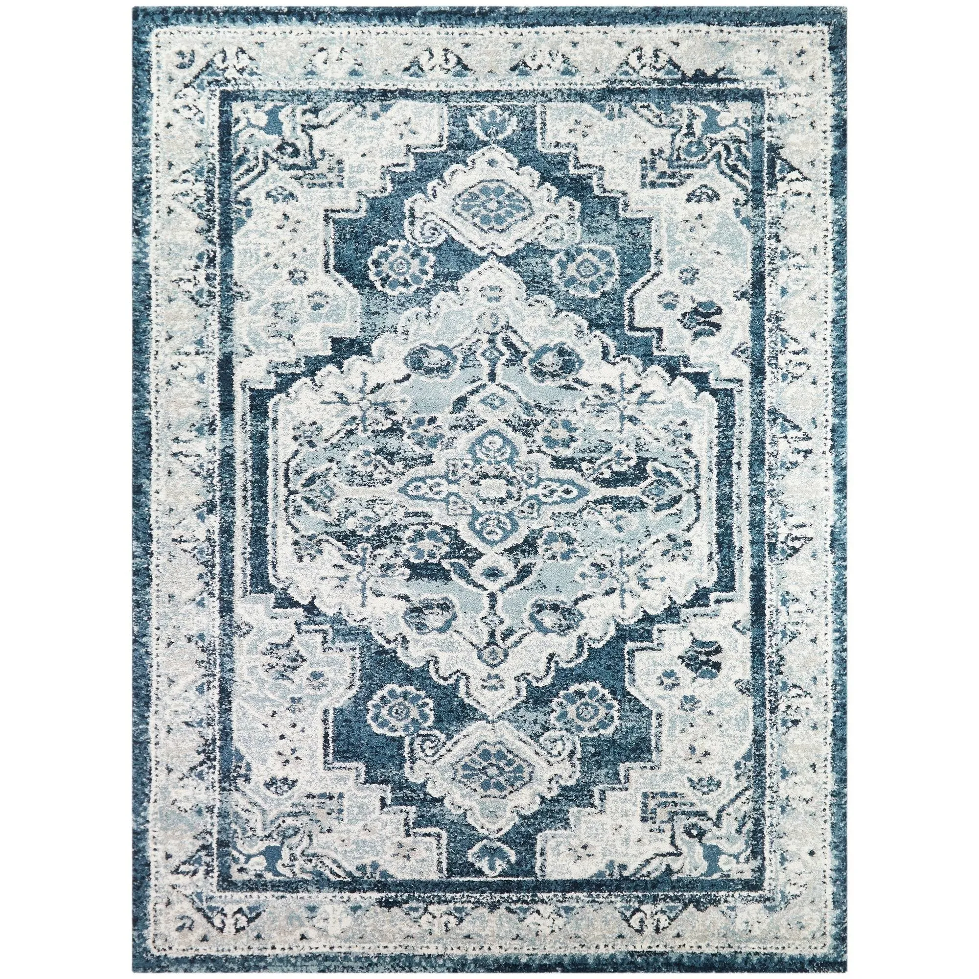 Balta Lawson Blue 5 ft. x 7 ft. Traditional Persian Area Rug