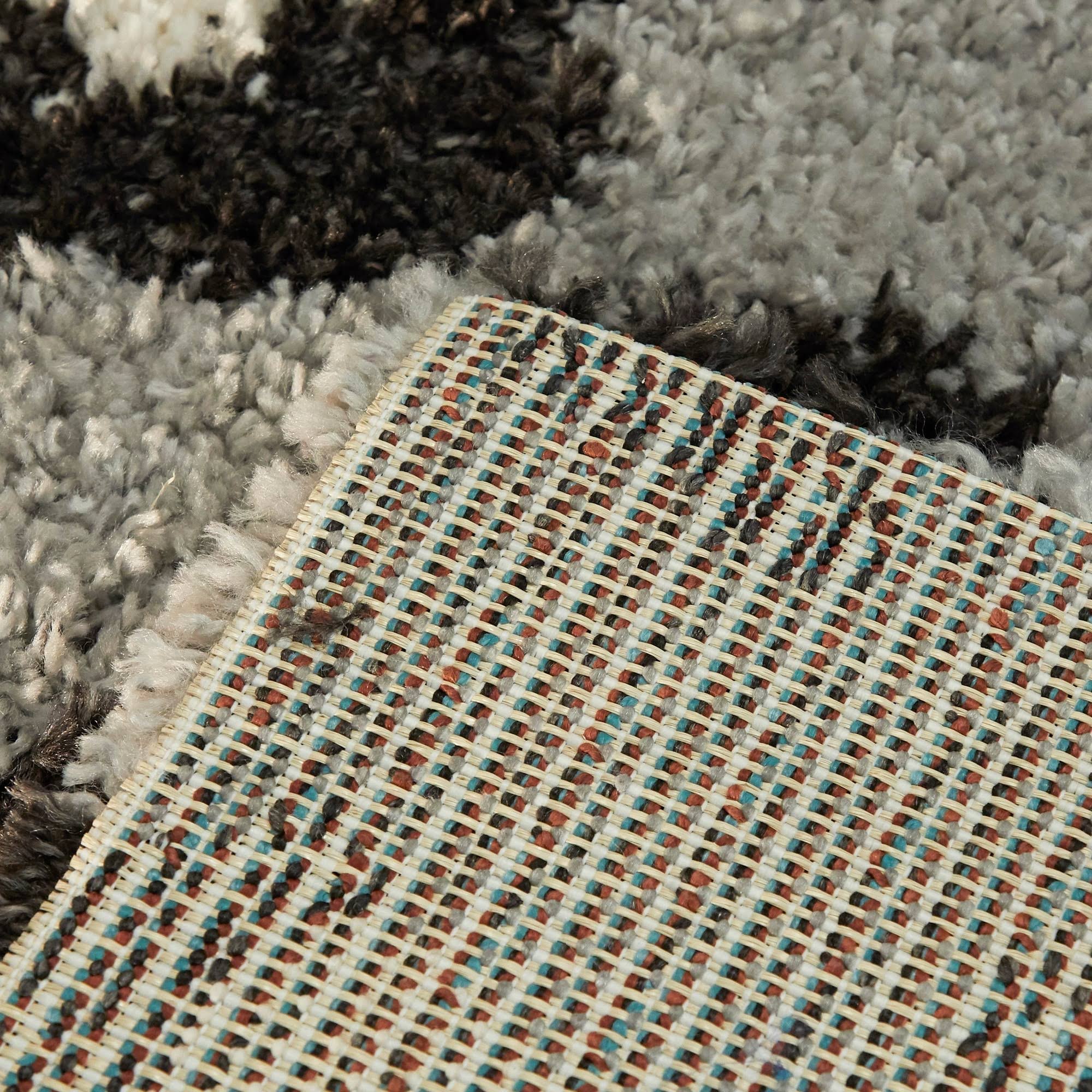 Balta Asaro Grey 8 ft. x 10 ft. Leopard Print Shag Area Rug