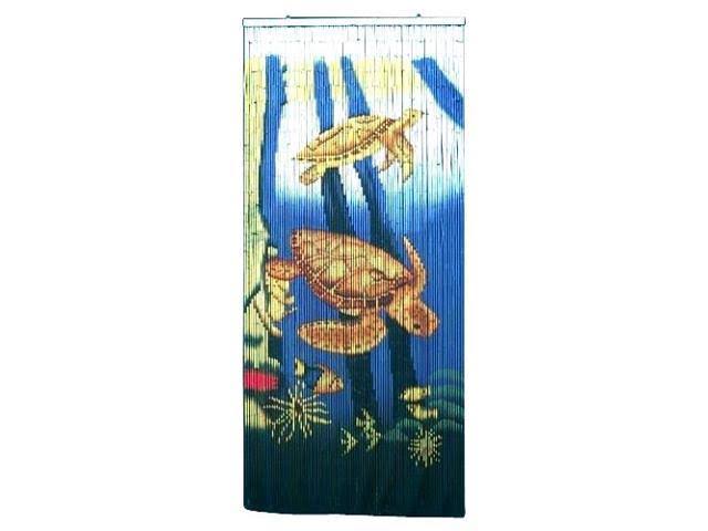 Bamboo54 5254 Sea Turtle Scene Curtain