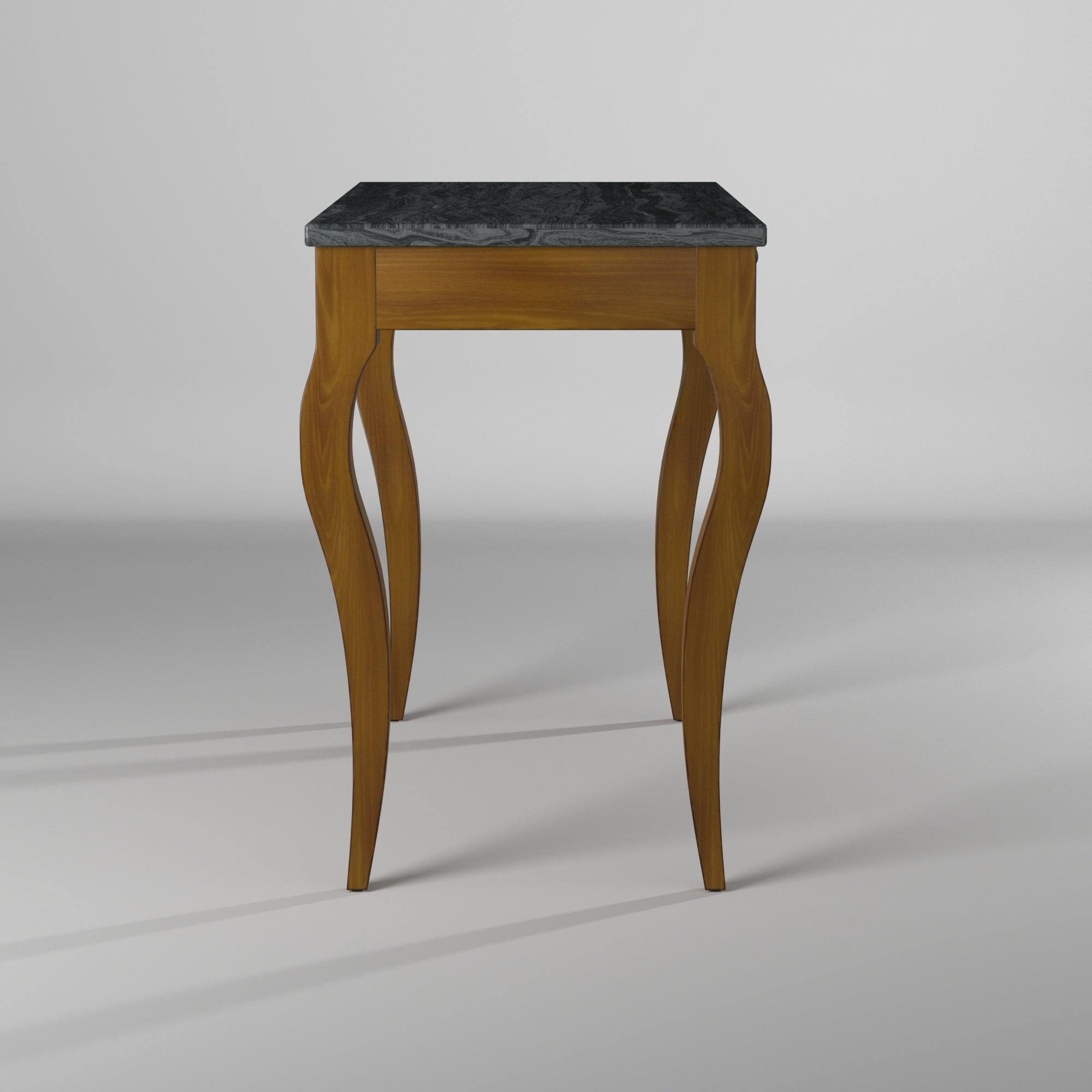 Picket House Furnishings Melony Desk with Marble Top in Grey