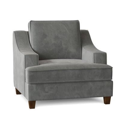 Lise 39x22 Wide Armchair Birch Lane Body Fabric: Empire Steel