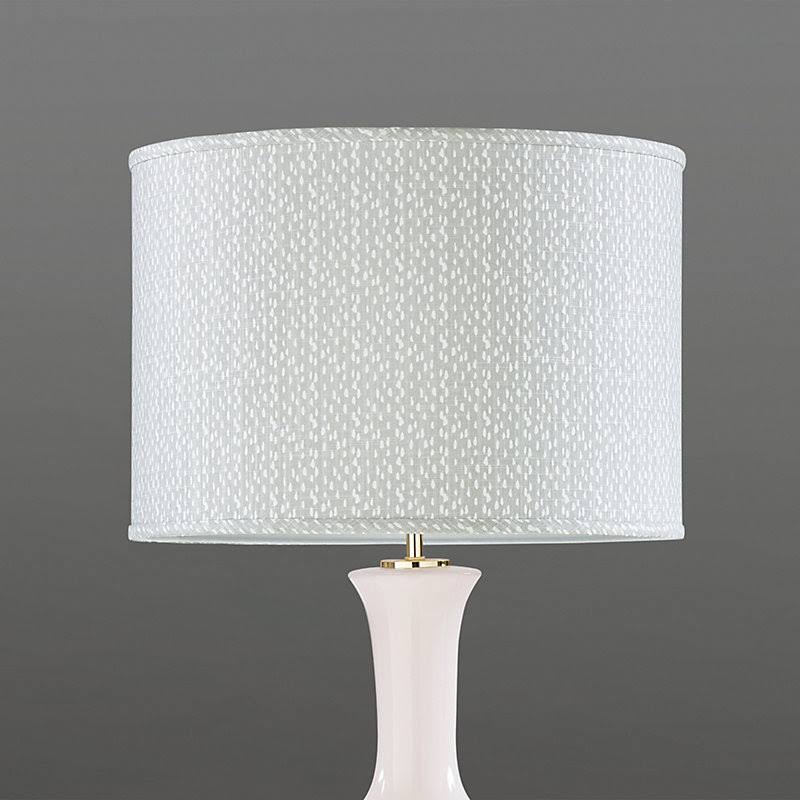 Limited Edition Riverbed Drum Lamp Shade French Gray 16x22 - Ballard Designs