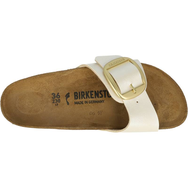 Birkenstock Madrid Big Buckle Birko-Flor Graceful Pearl White 40 EU