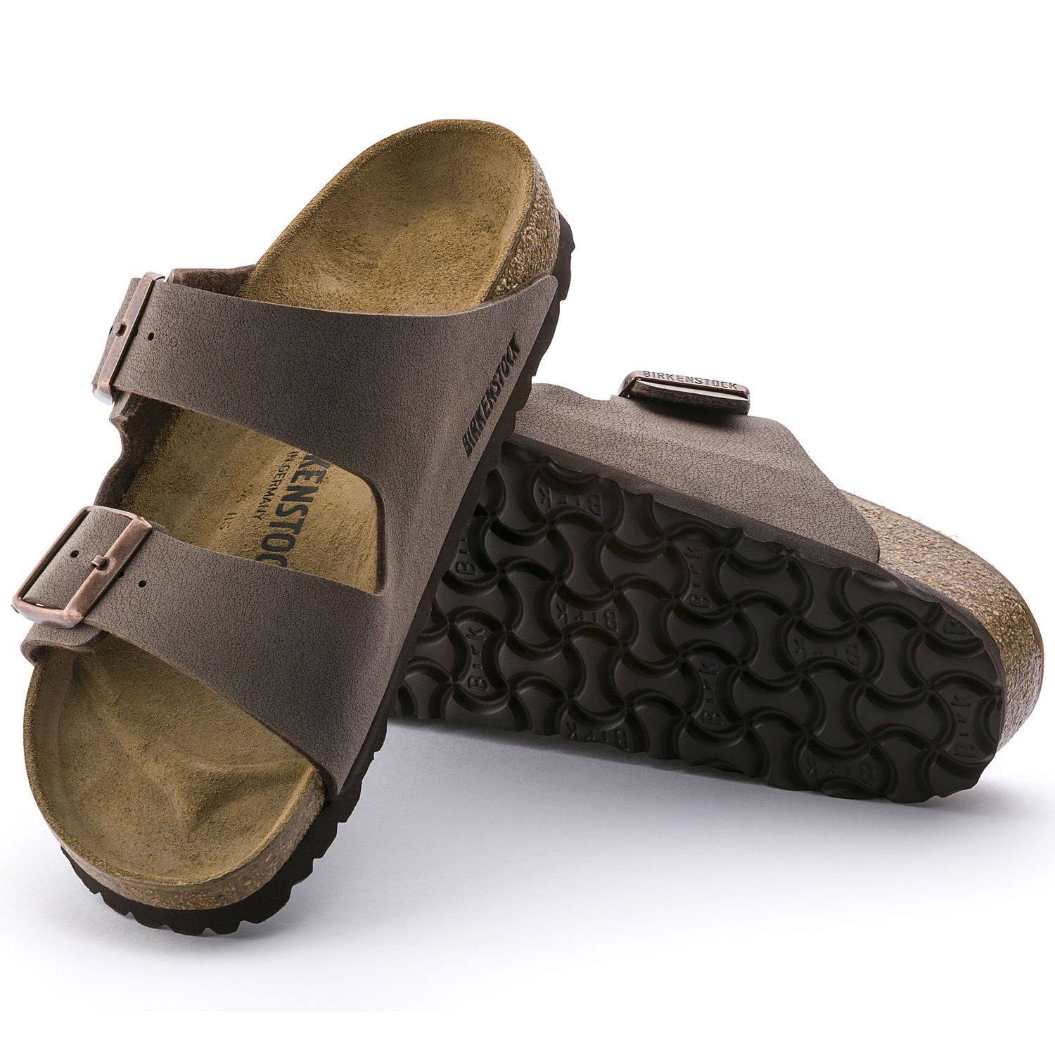 Birkenstock Men's Arizona Slide Sandal, Mocha, Size 13-13.5