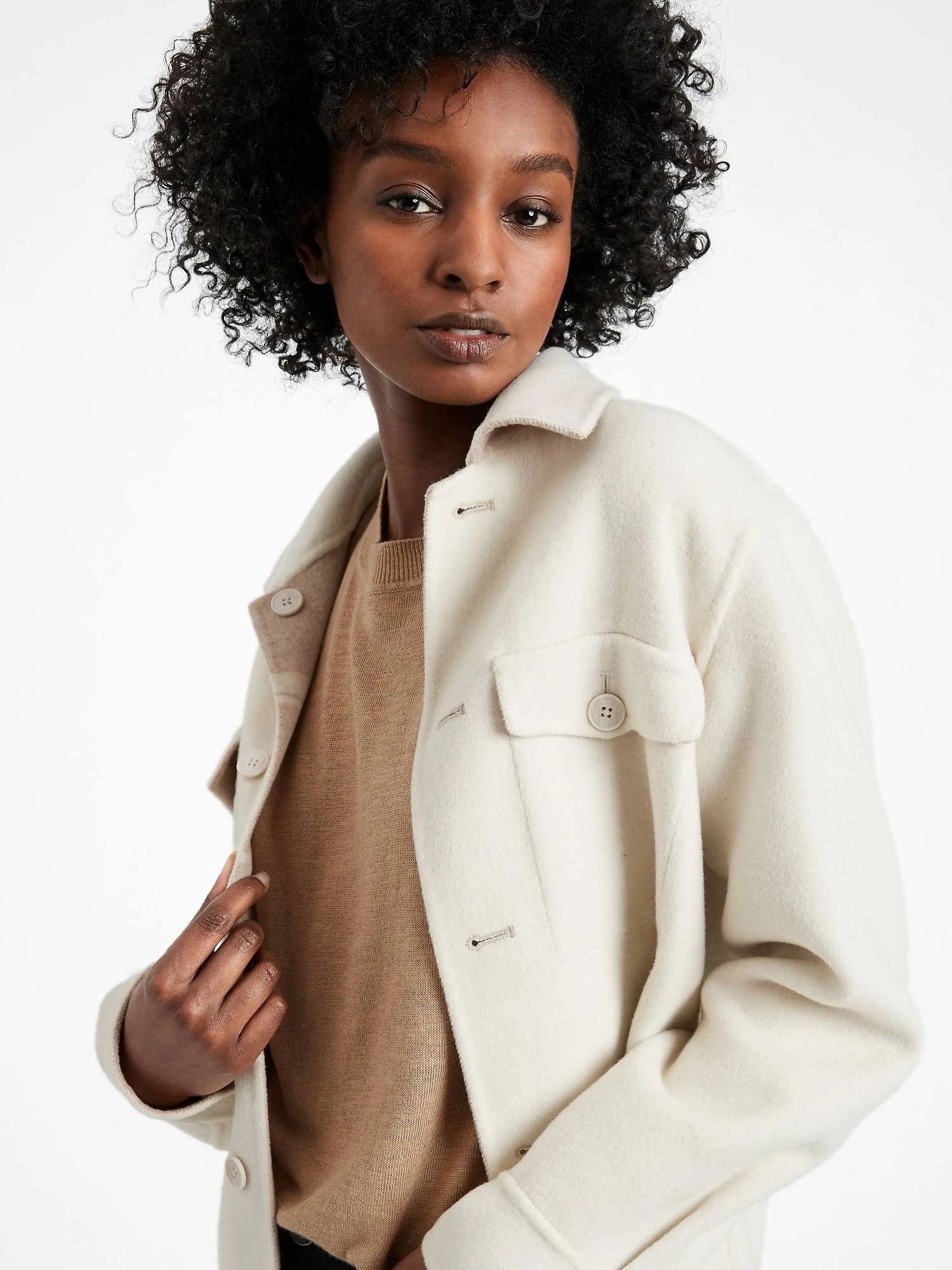 Banana Republic Women's Linen-Blend Short-Sleeve Sweater Cool Beige Size Xxs