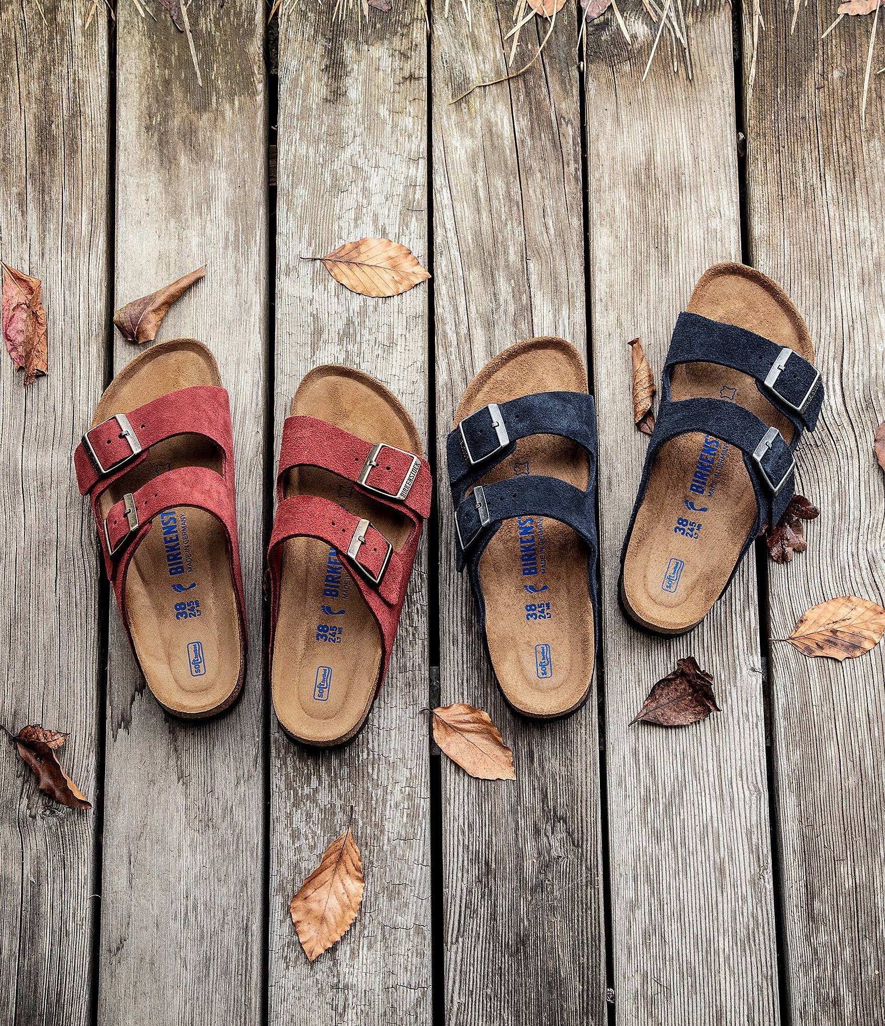 Birkenstock Women's Arizona Soft Footbed Suede Sandals