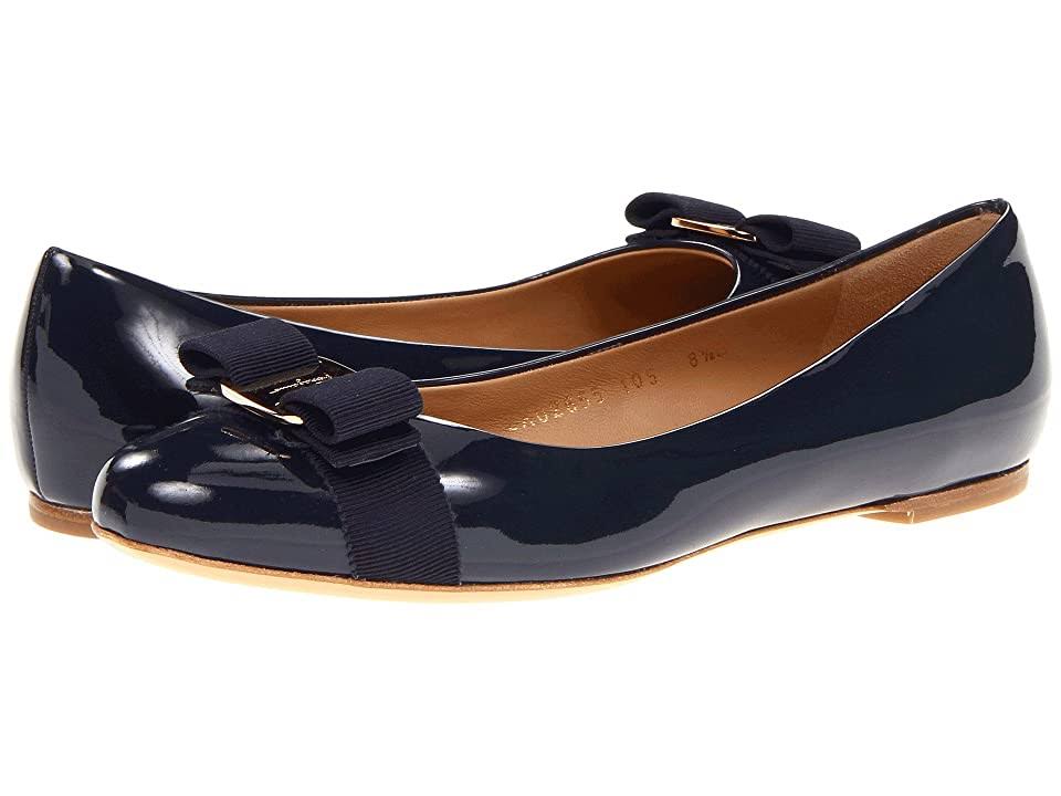 Salvatore Ferragamo Women Varina Ballet Flat Blue Size 6