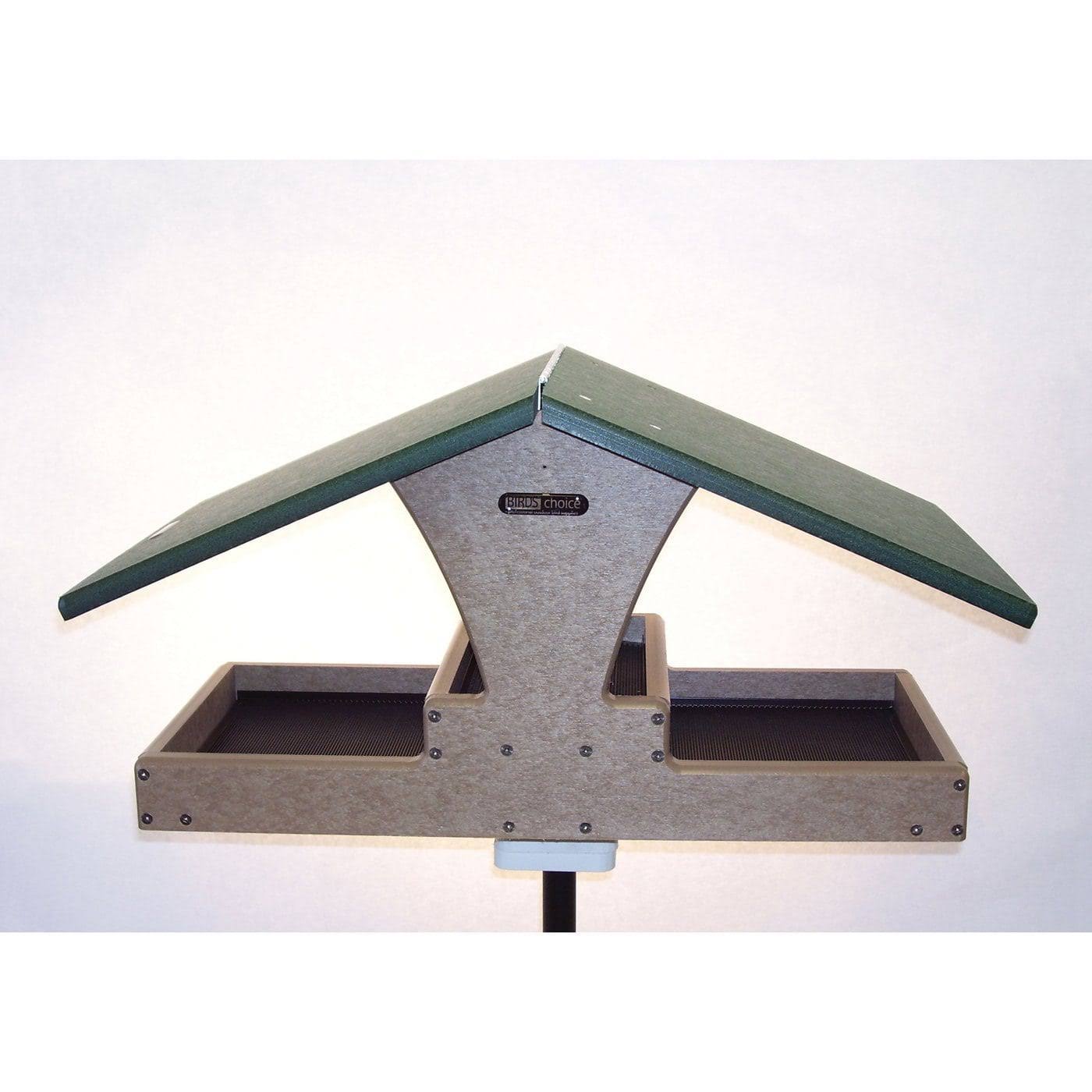 Birds Choice Recycled Double Decker Hopper Platform Bird Feeder