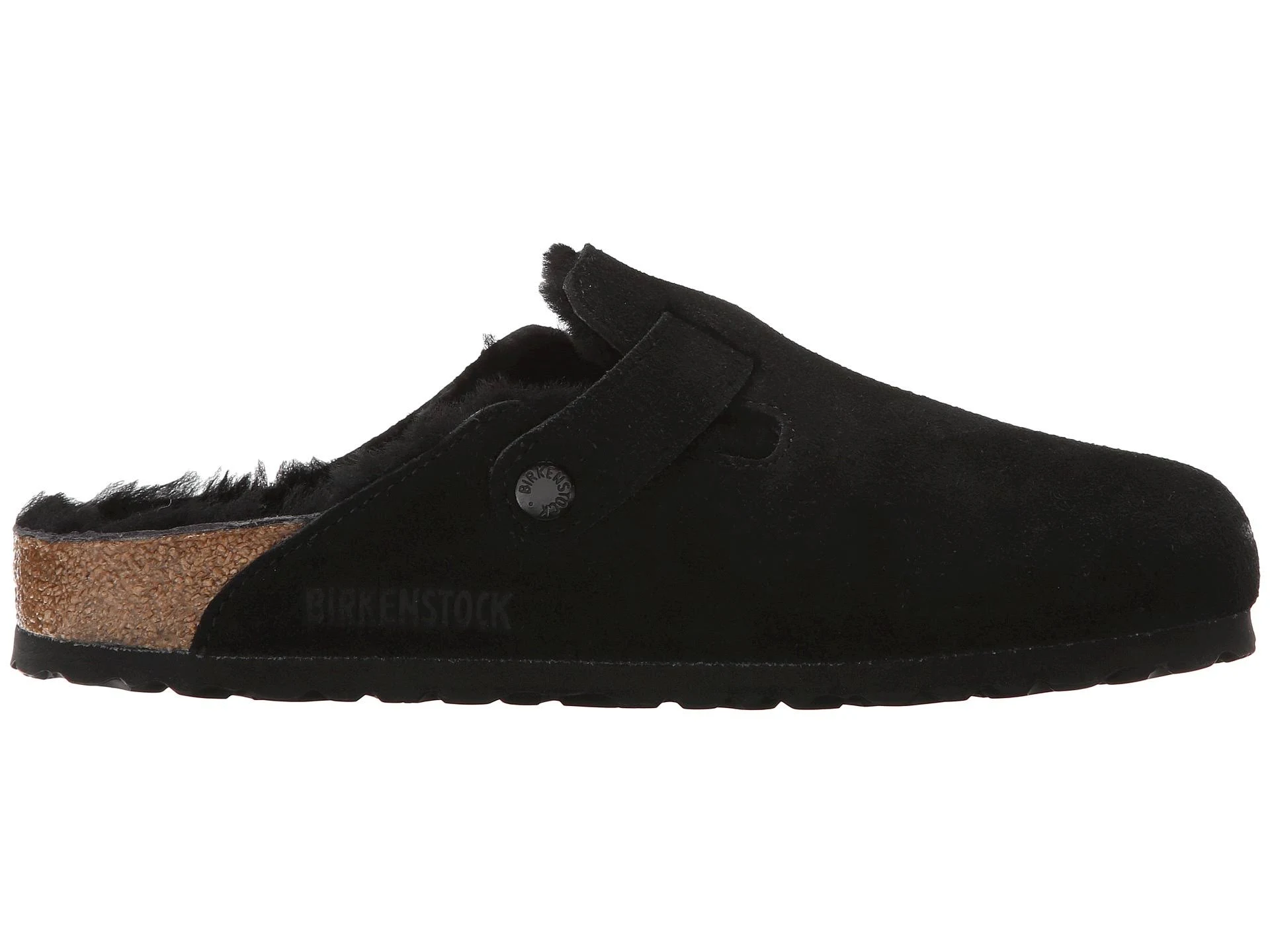 Birkenstock Men's Boston Shearling Black Suede