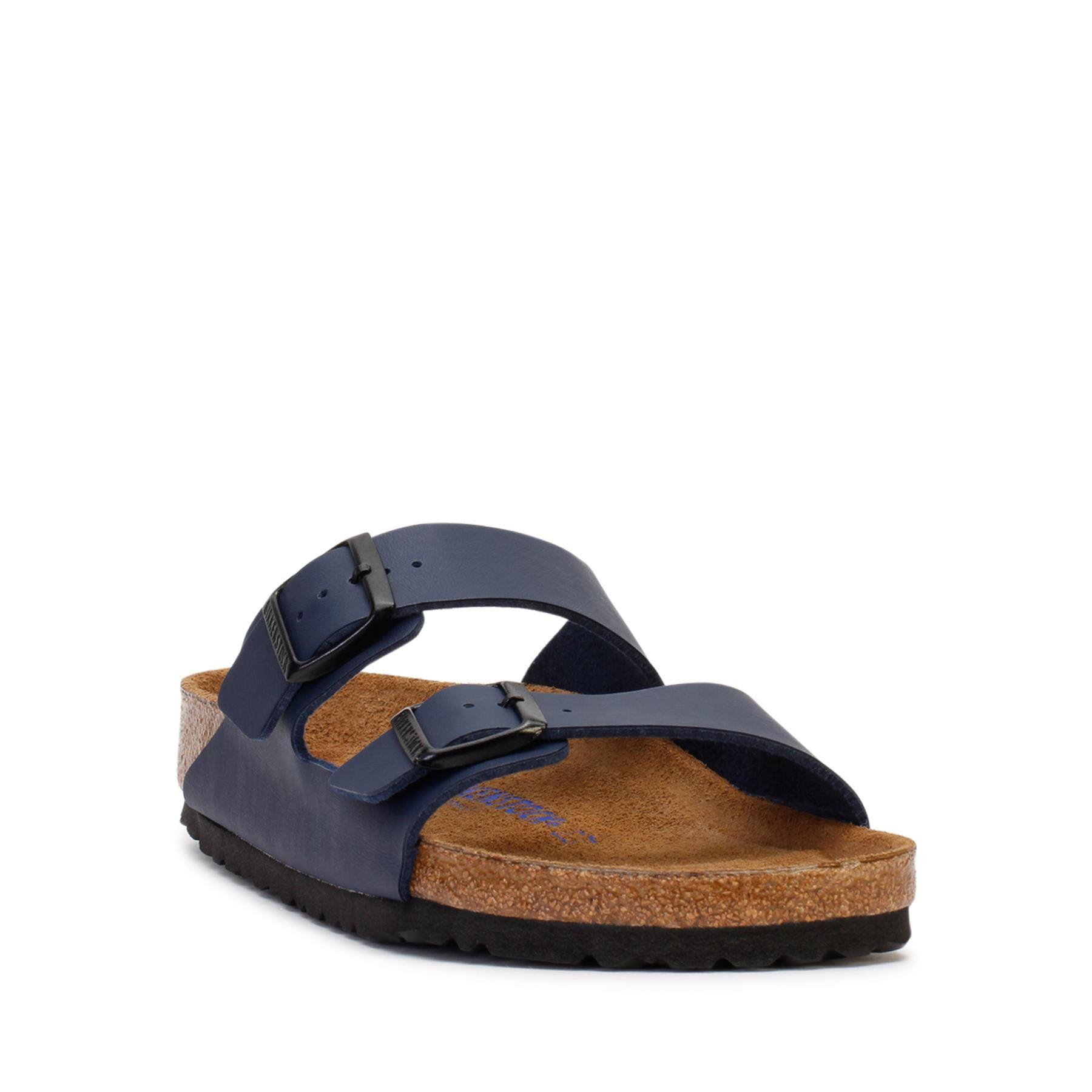 Birkenstock Arizona Soft Footbed - Birko-Flor Blue / 45 / Regular