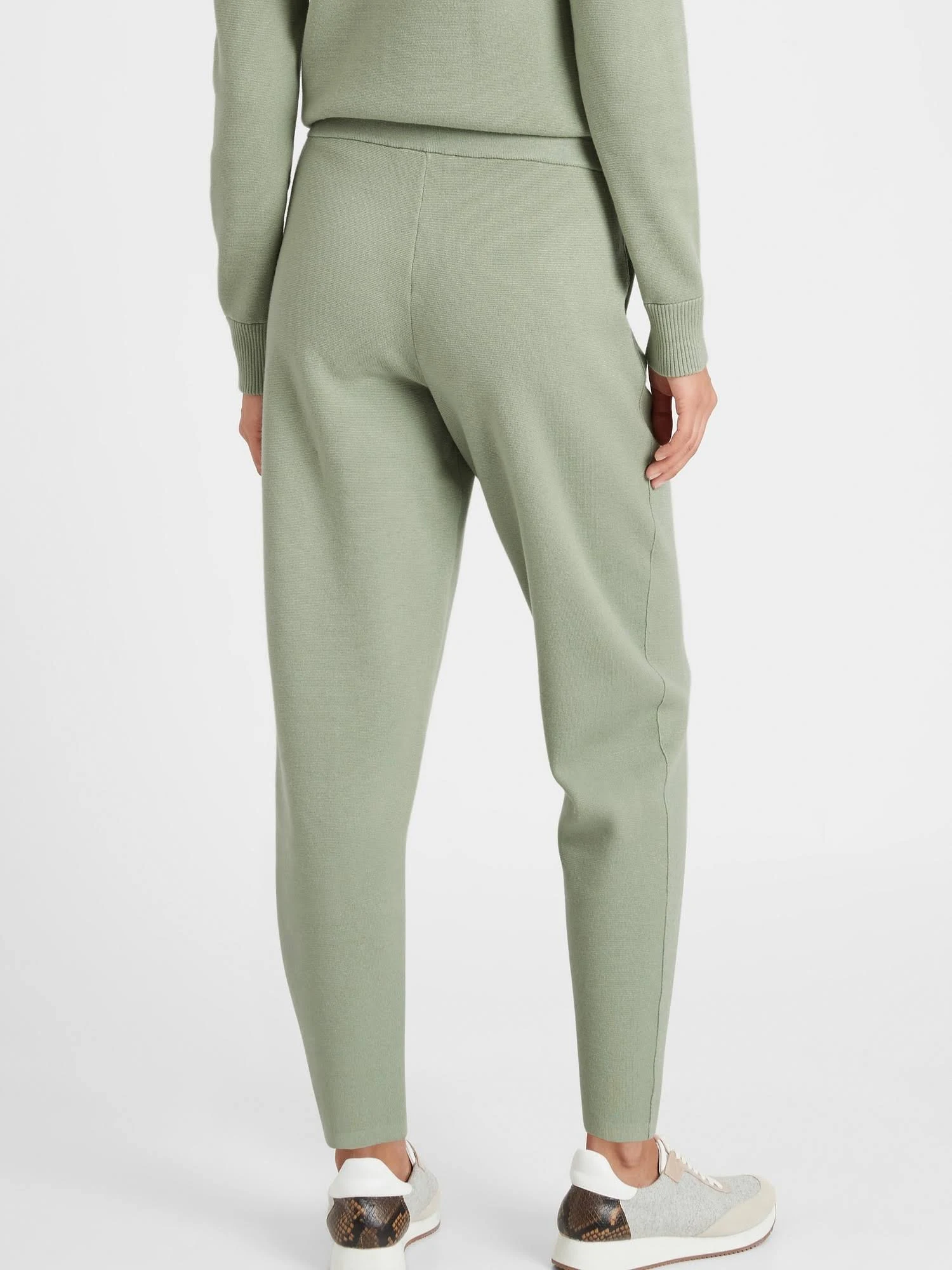 Banana Republic Wo's Sweater Jogger Sage Green Size M
