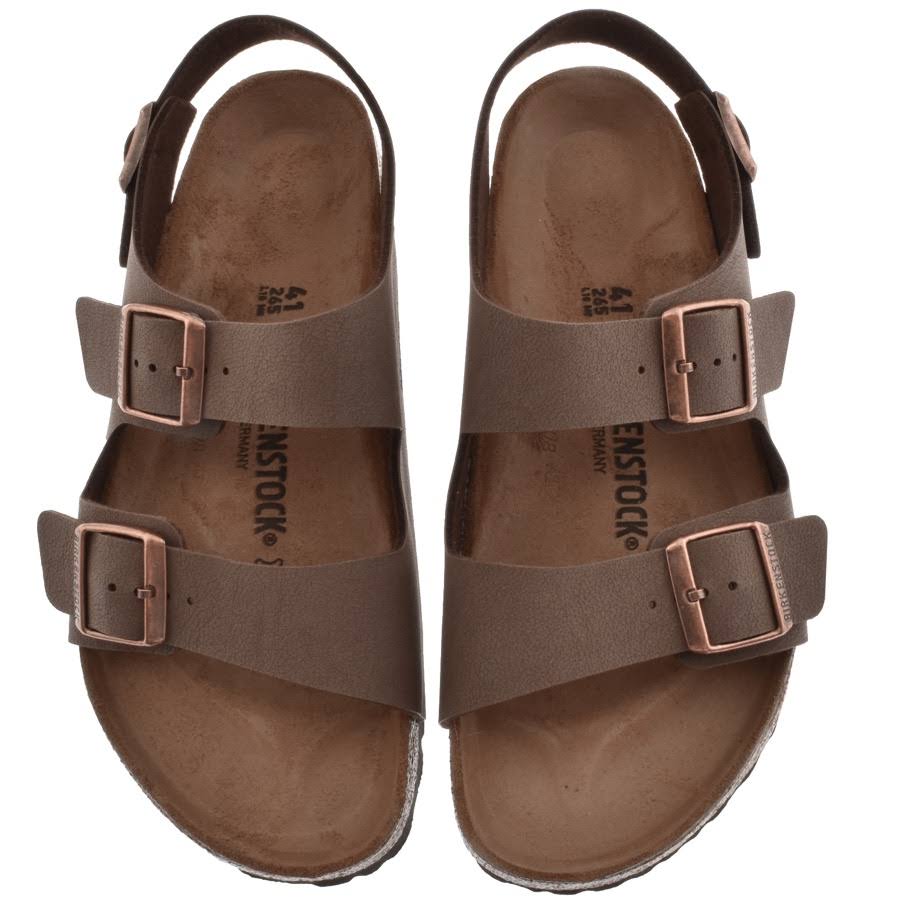 Birkenstock Milano Birko Flor Nubuck Sandals - Mocca