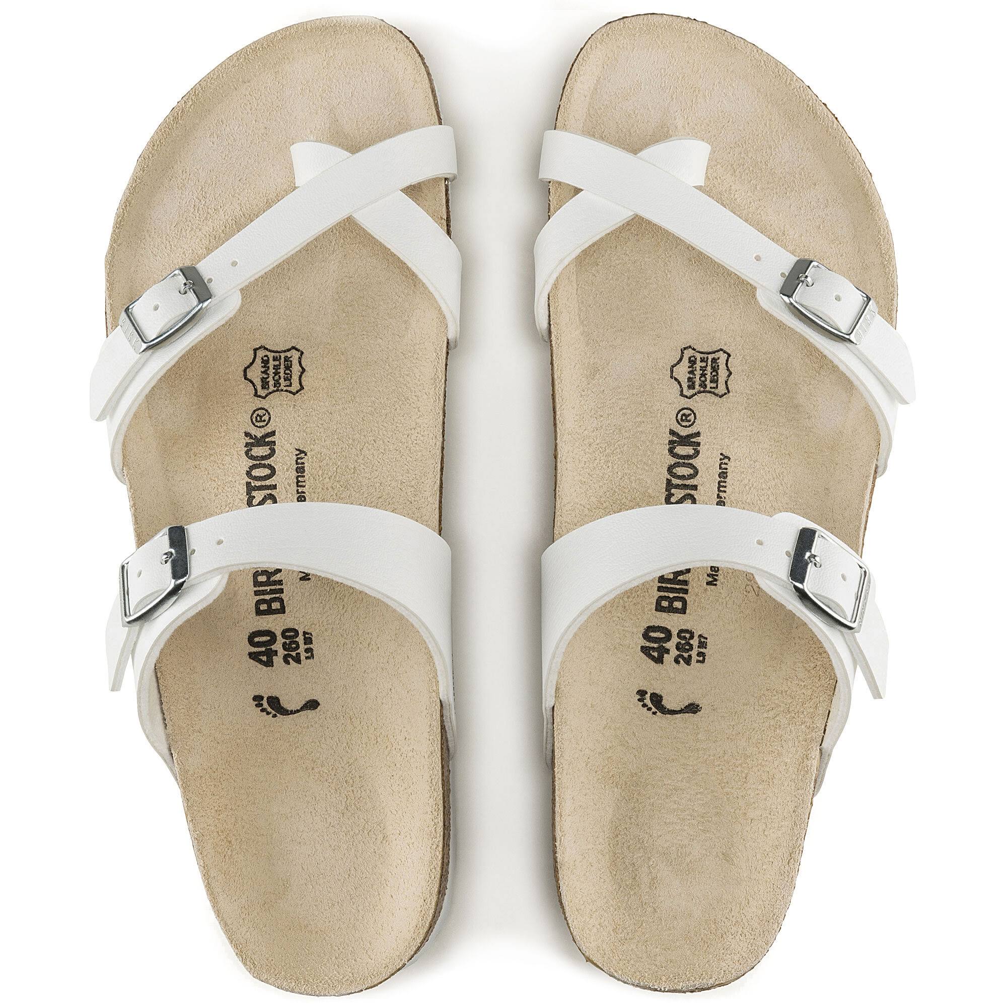 Birkenstock Mayari Birko Flor, Women, White / 37