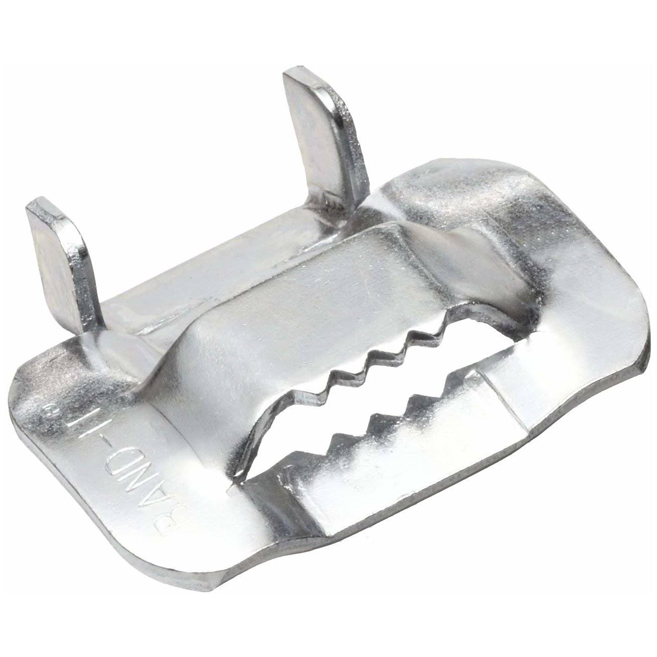 Band-It C35699 Galvanized Carbon Steel Ear-Lokt Buckle, 3/4x22 Width, 100 per Box