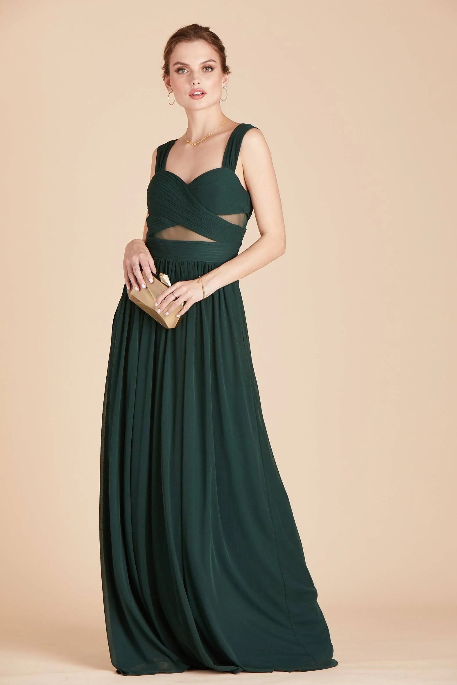 Birdy Grey Elsye Bridesmaid Dress in Emerald Xs / Emerald