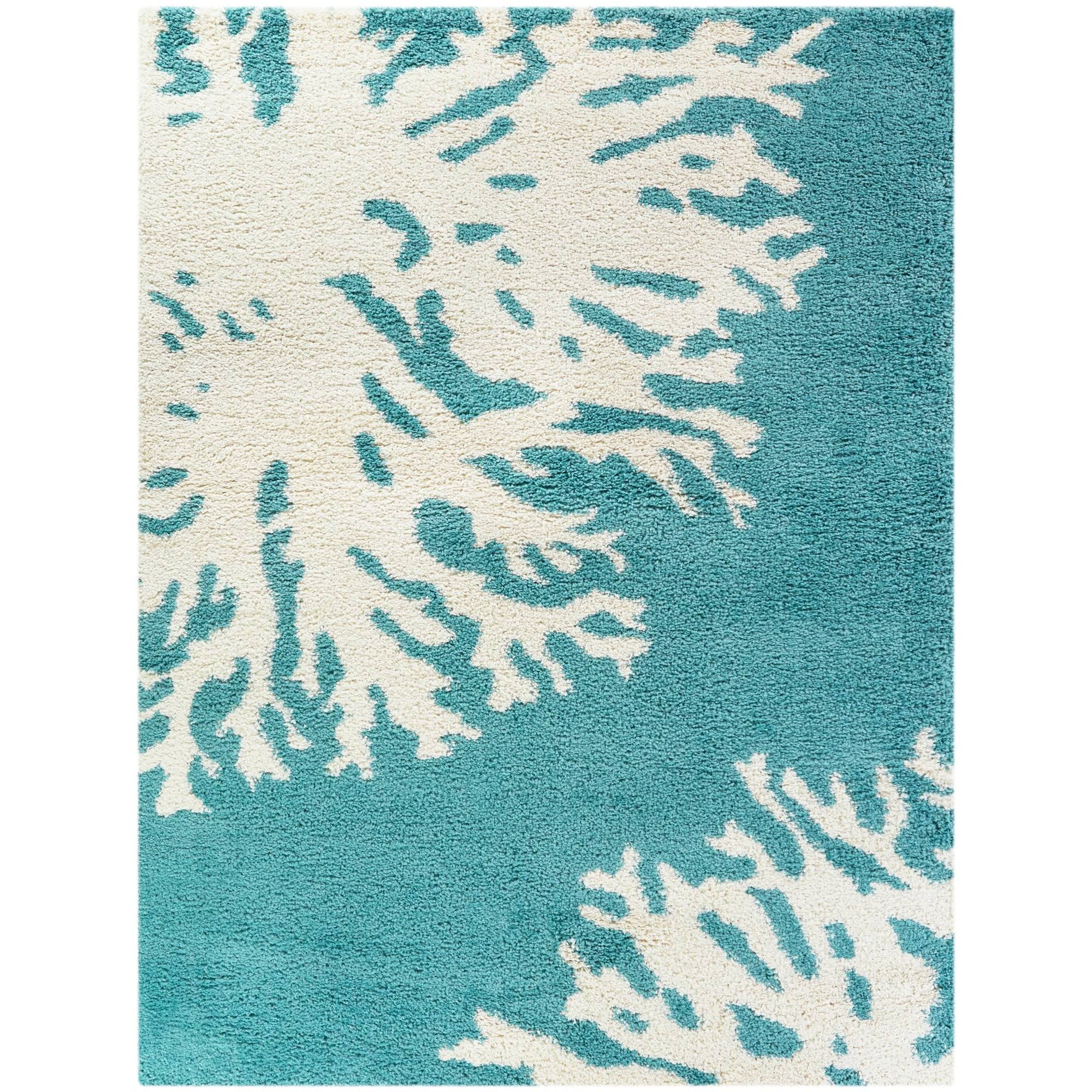 BALTA Sarasota Grey 5 ft. x 7 ft. Coastal Shag Area Rug