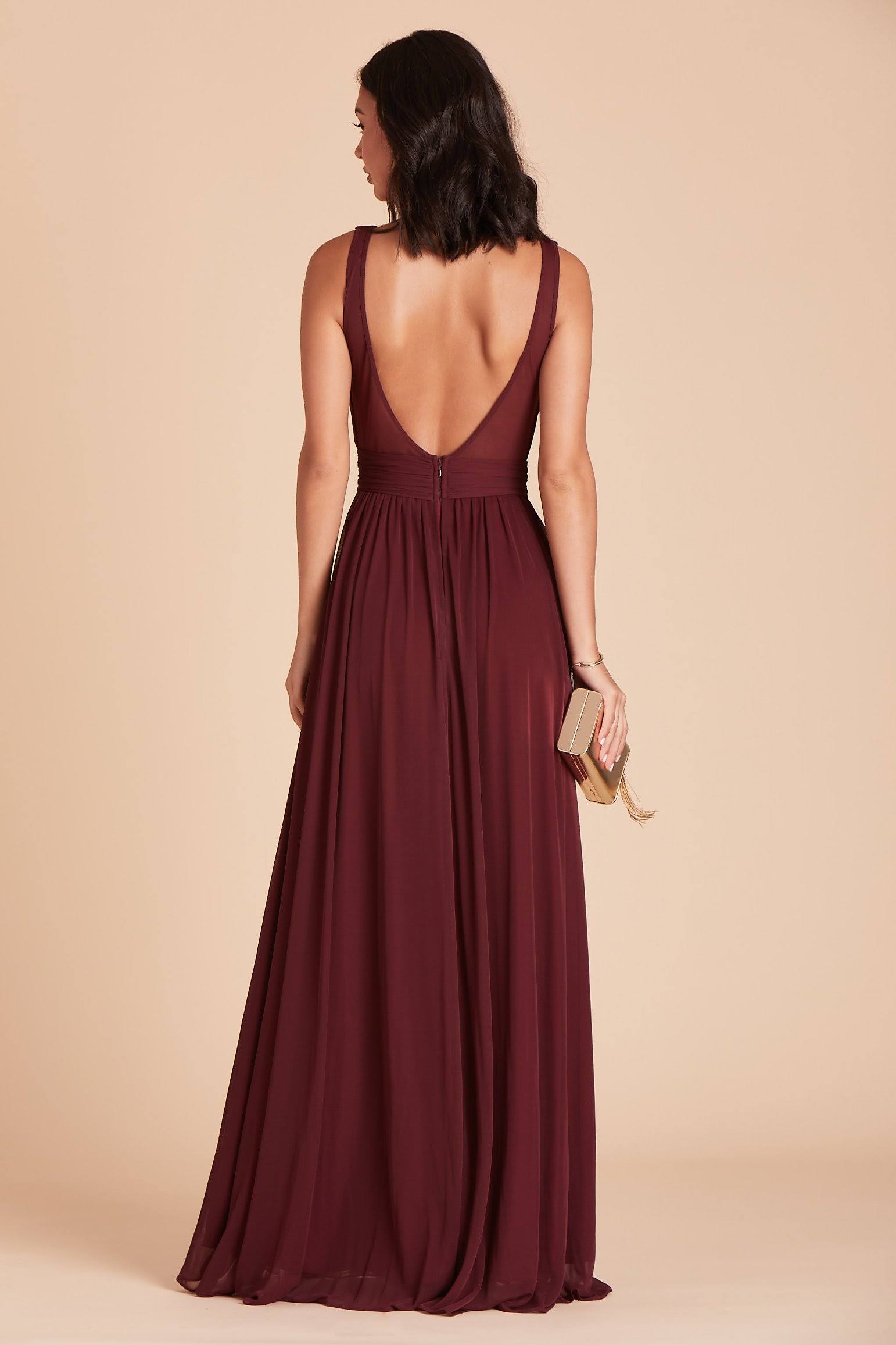 Birdy Grey Jan Bridesmaid Dress in Cabernet S / Cabernet