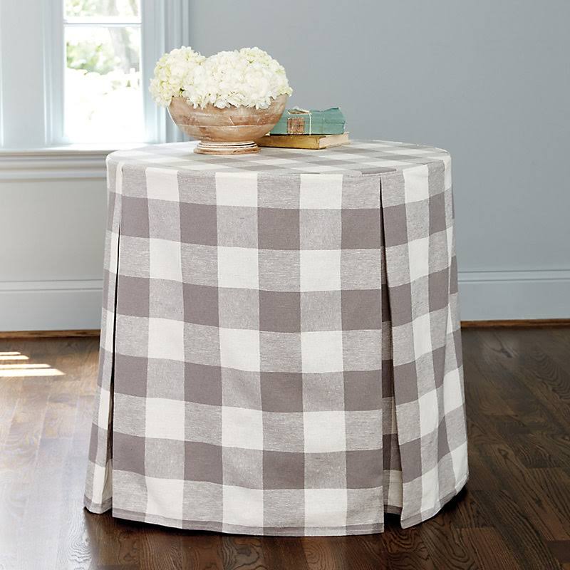 Buffalo Check Paneled Tablecloth - 90x22 Spa 90x22 - Ballard Designs