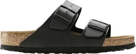 Arizona Womens Leather Soft Footbed Footbed Sandals, Black Birko-Flor / 44