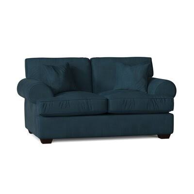Workington 67x22 Rolled Arm Loveseat Body Fabric: Tina Gulfstream