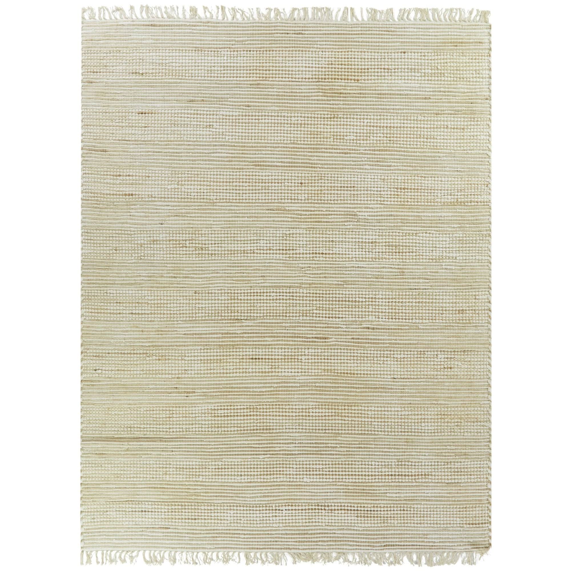 Papilio Hunter Sisal Flatweave Natural Fiber Jute Area Rug - 5&3x22 x 6&7x22 - Black