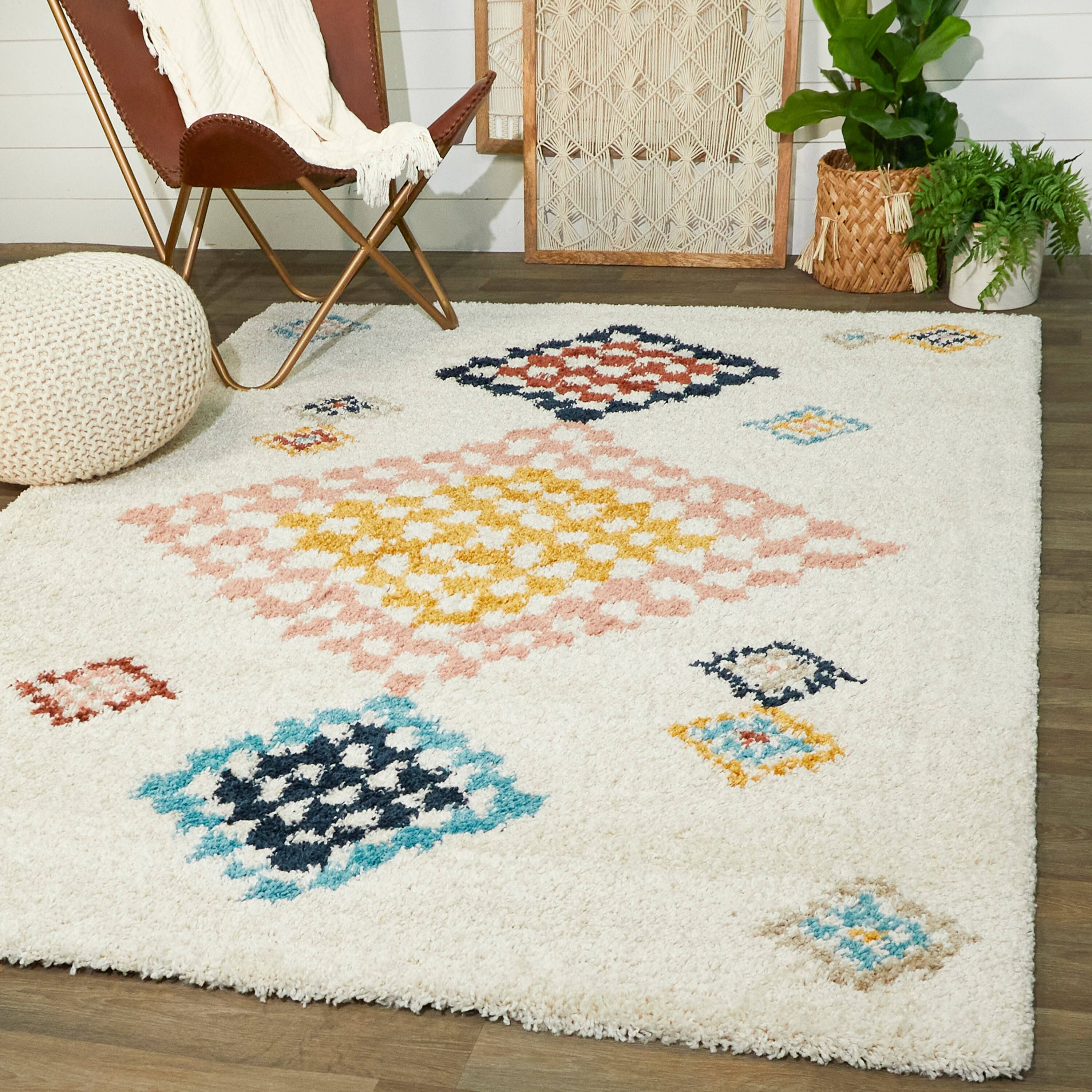 Dossi 5&3 x 7& Woven Area Rug in Cream