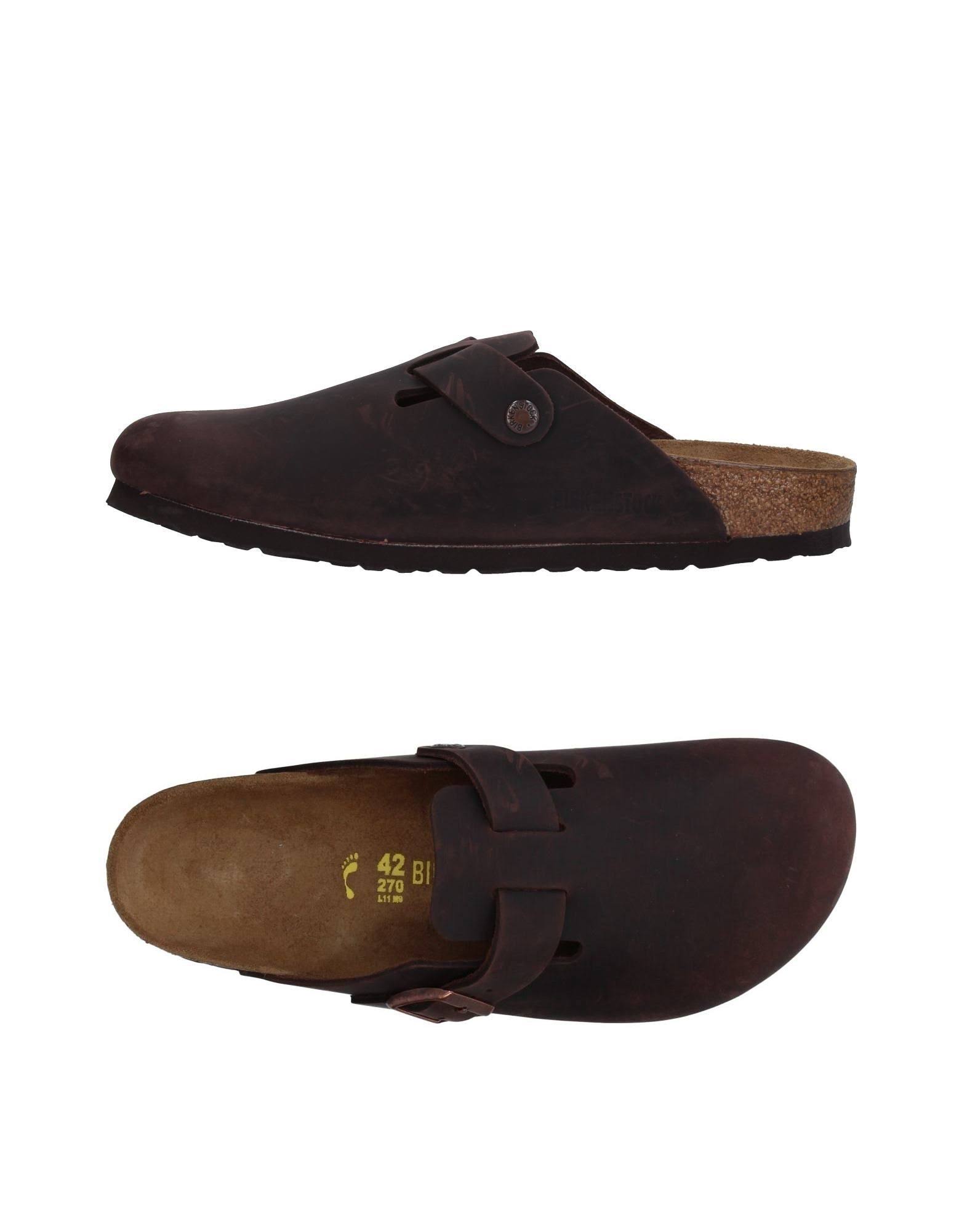 Birkenstock Man Dark Brown Mules Textile fibers