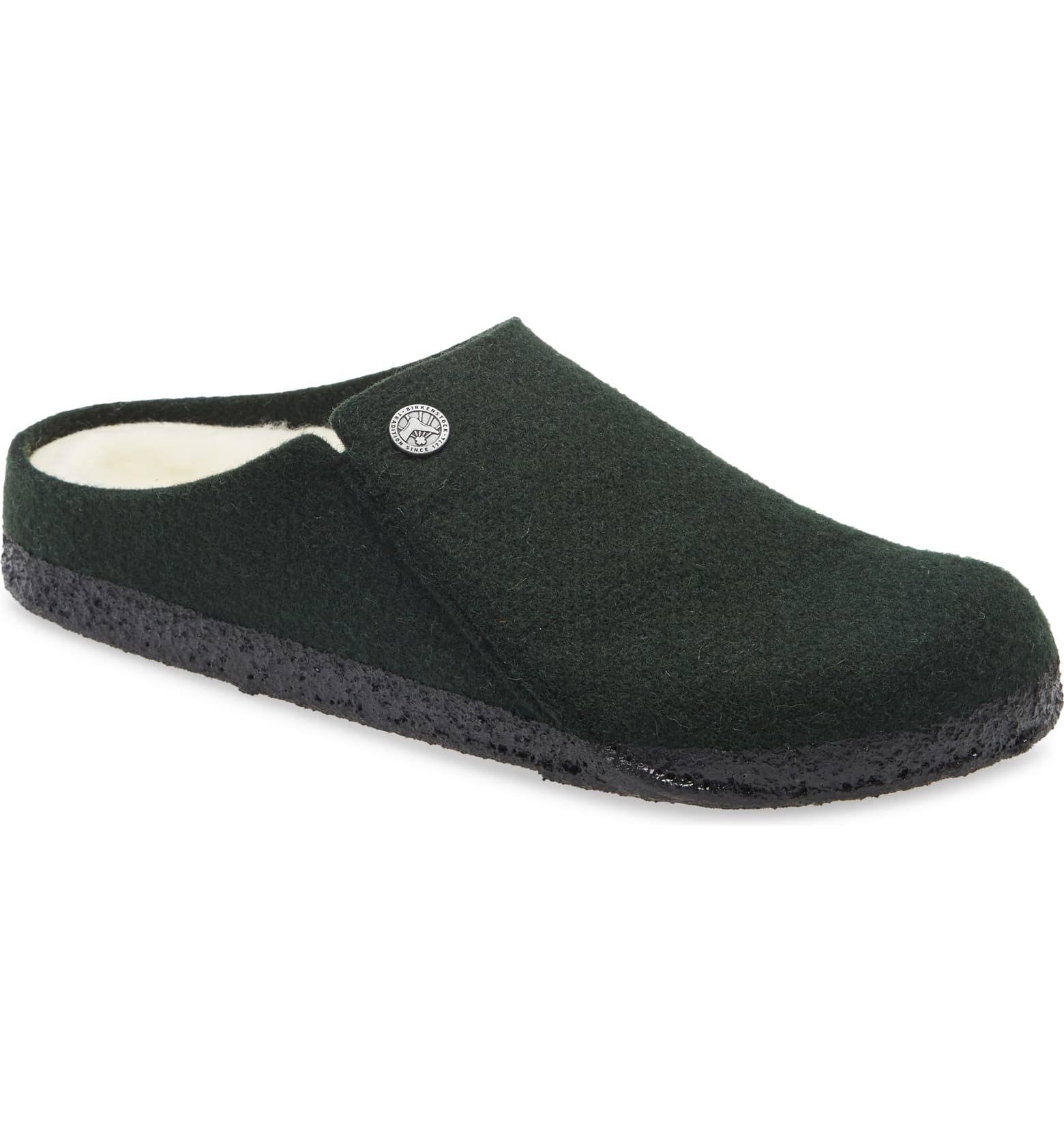 Birkenstock Zermatt Wool Felt Shearling, 37, Forest Green