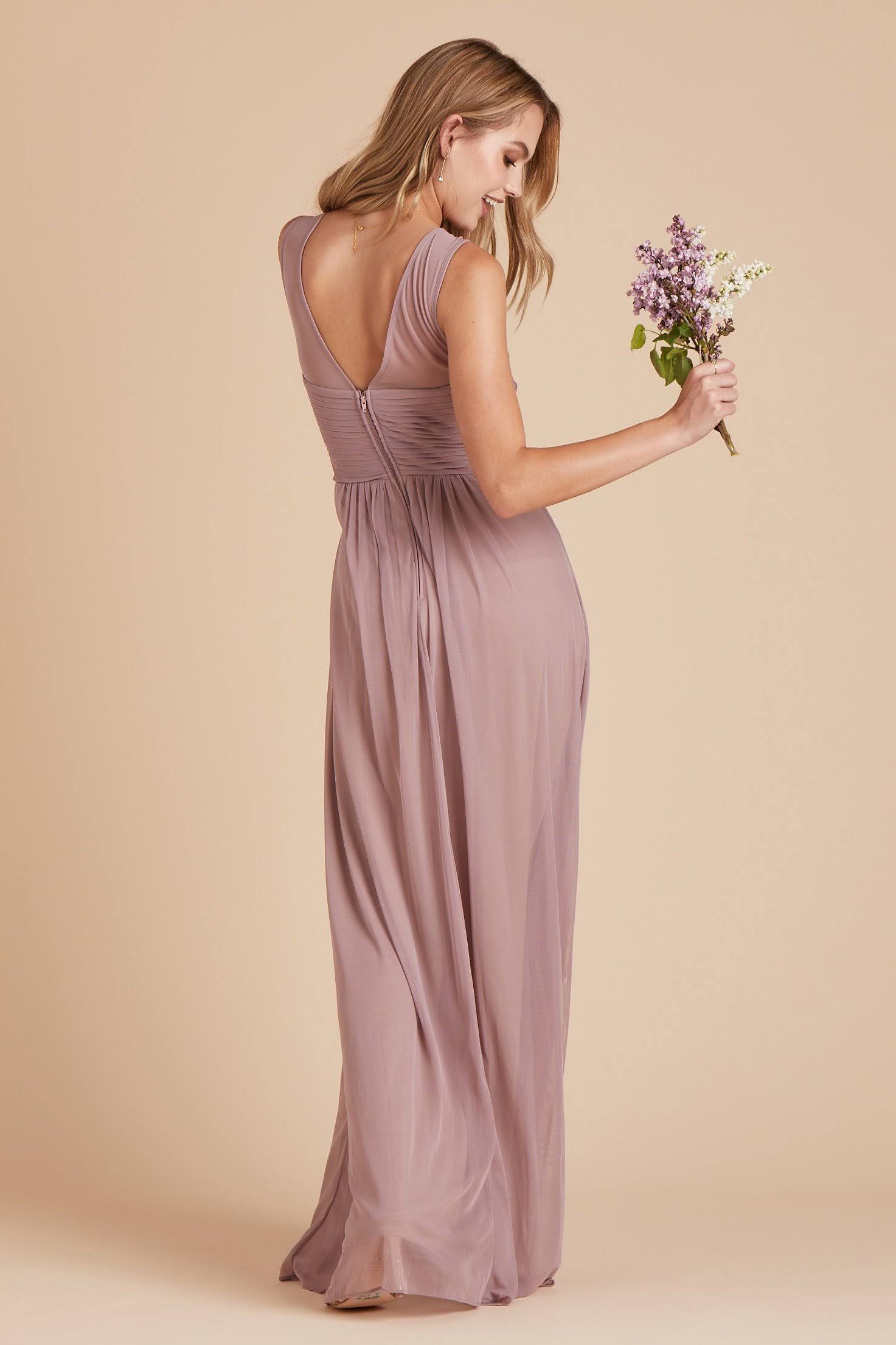 Birdy Grey Ryan Bridesmaid Dress in Mauve 3XL / Mauve