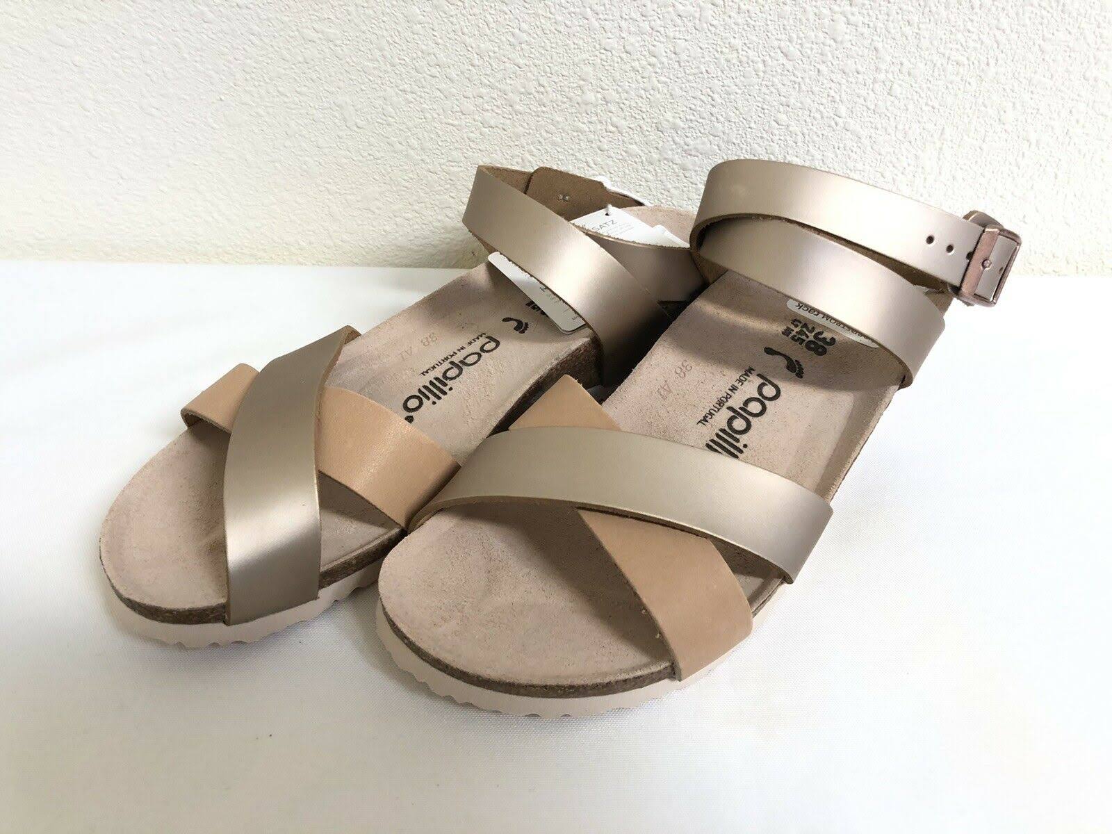 Birkenstock Papillio Lola Metallic Rose Sandals Women's Shoes Size