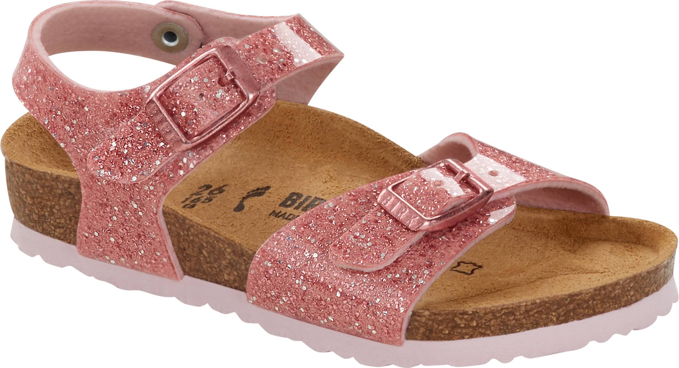 Birkenstock Kids Rio Birko-Flor Cosmic Sparkle Old Rose 33