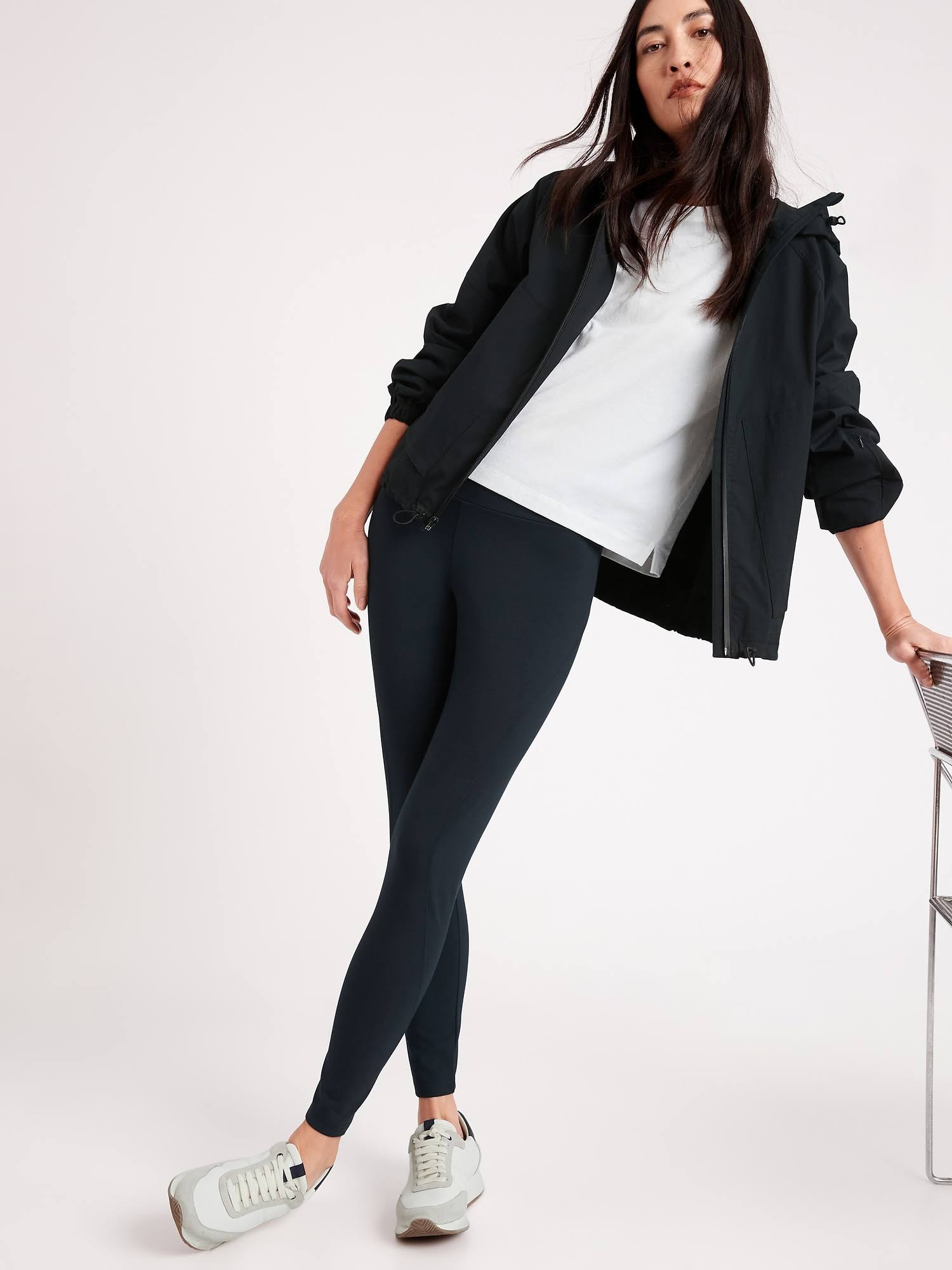Banana Republic Women's High-Rise Ponte 7/8 Legging Navy Size XXL