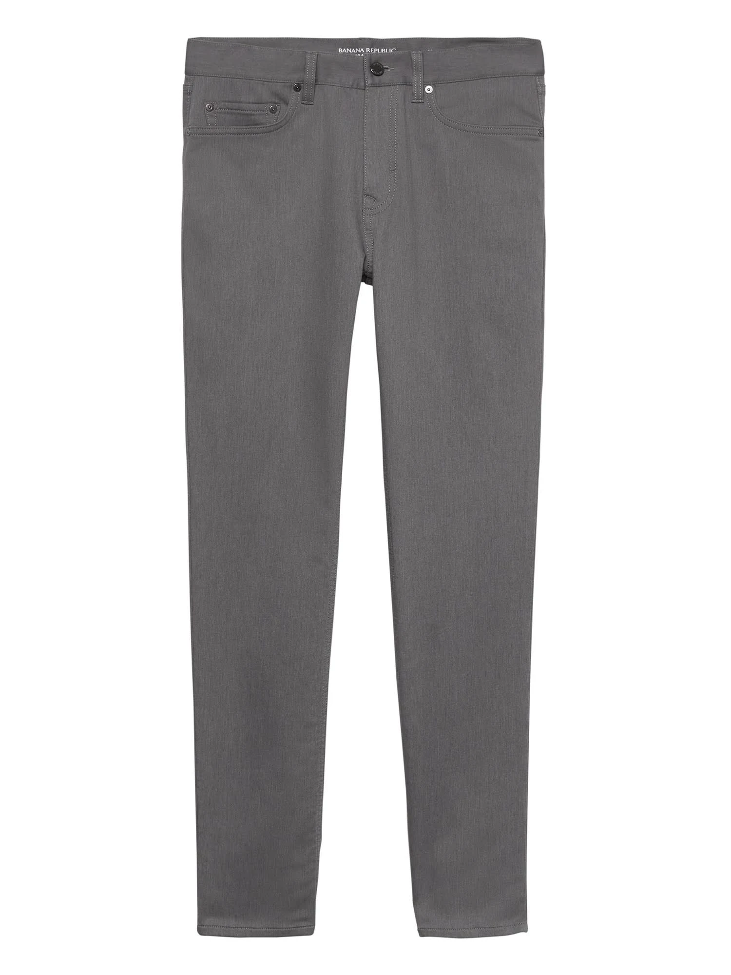 Banana Republic Men's Athletic Tapered Heathered Traveler Pant Smoke Gray Size 32W 34L