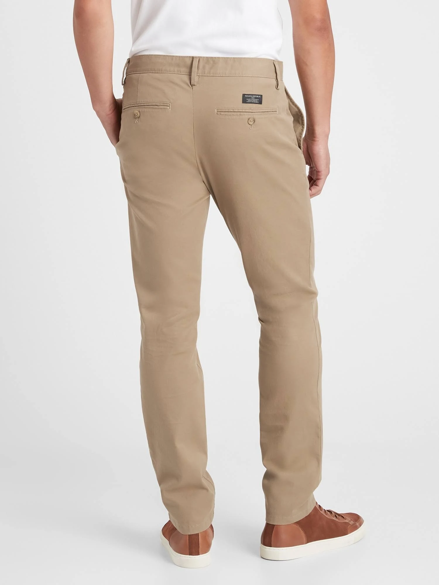 Banana Republic Men's Fulton Skinny Stretch Chino Pant Acorn Size 44W 34L