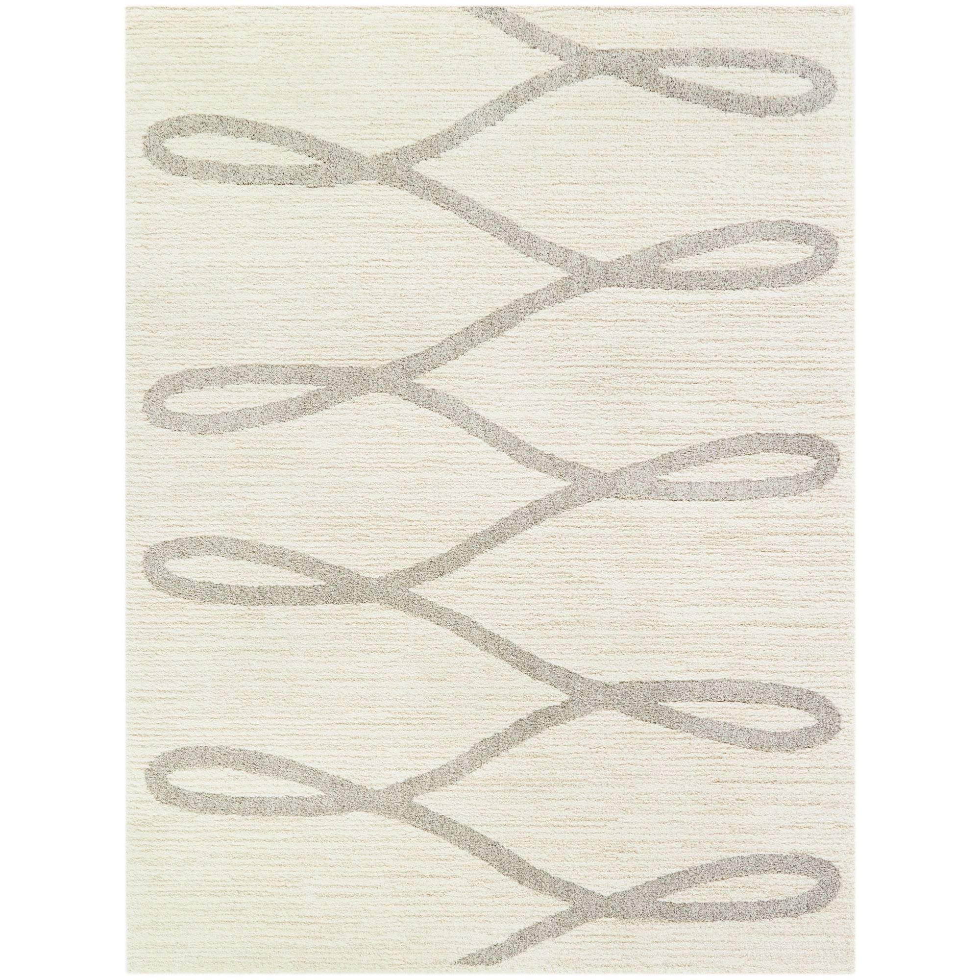 BALTA Alva Cream 8 ft. x 10 ft. Contemporary Area Rug, Ivory