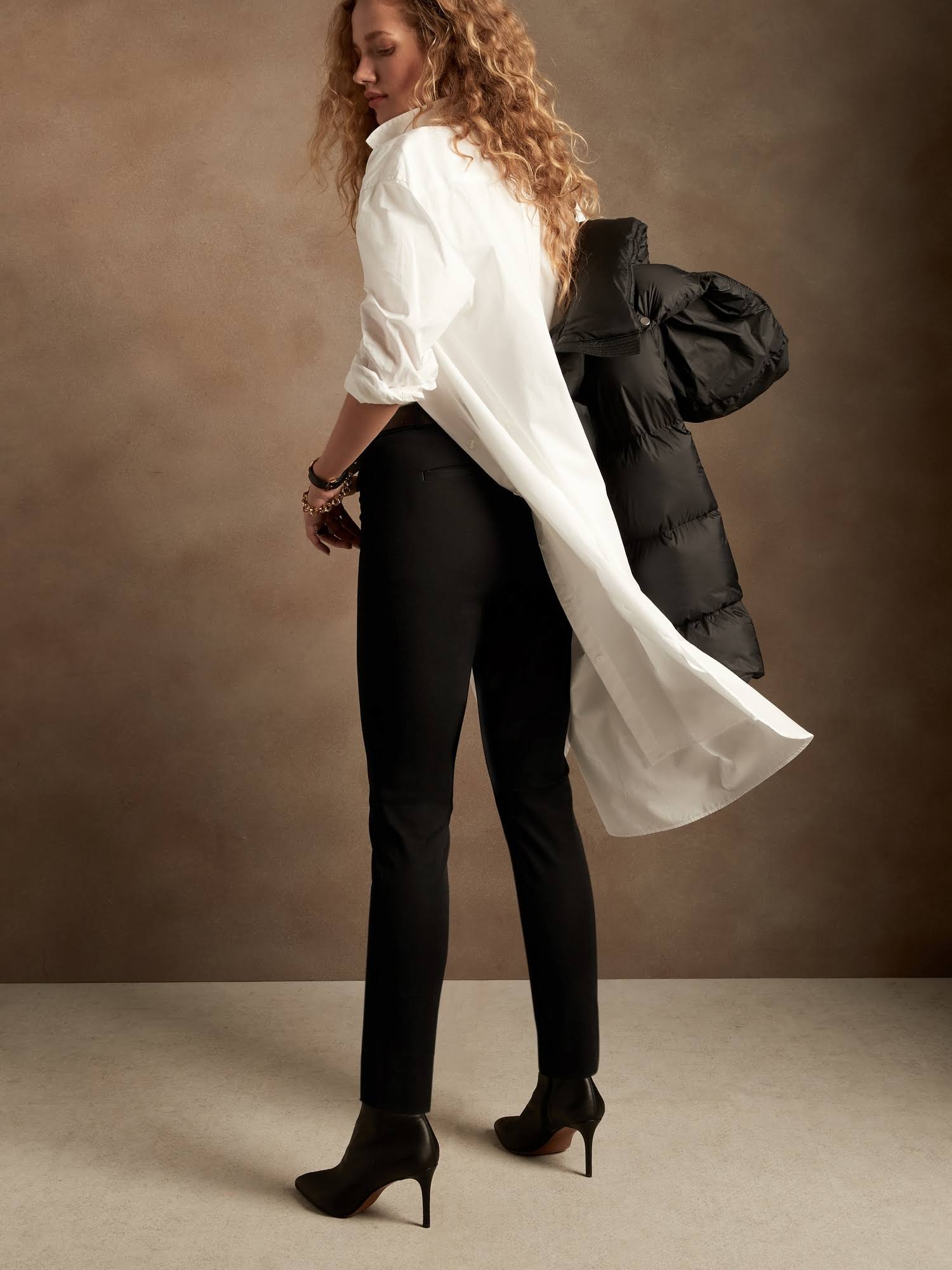 Banana Republic Women's Mid-Rise Skinny Sloan Pant Black Size 0 Regular