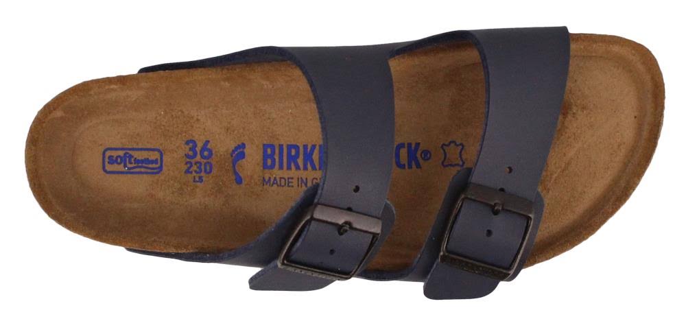 Birkenstock Women's Arizona Soft Footbed Navy Birko-Flor
