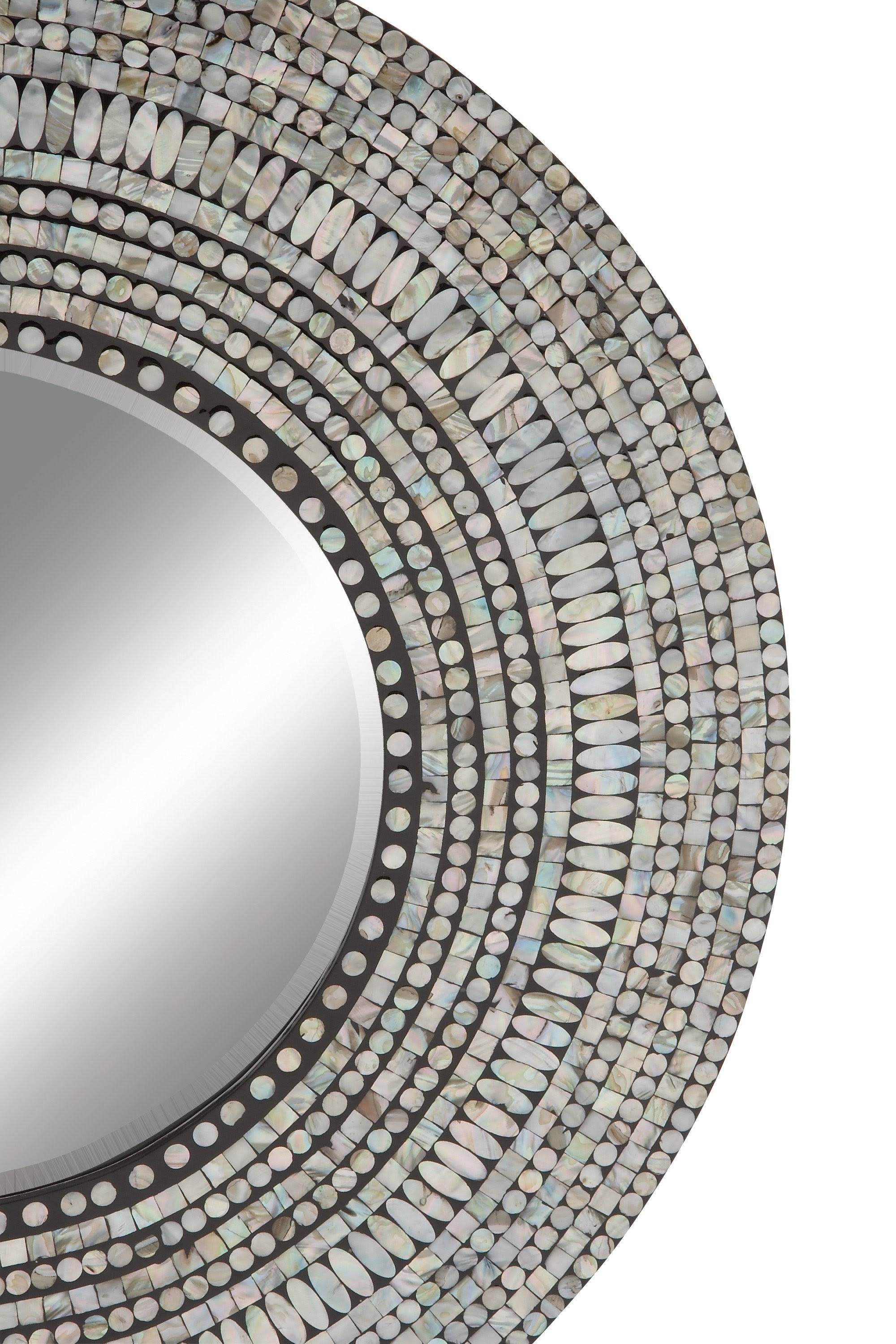 Wood Shell Inlay Mirror - 32