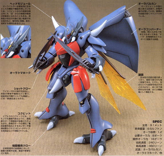 Aura Battler Dunbine HGAB 1/72 Tod Vierres Exclusive Model Kit