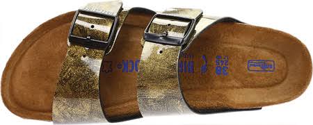 Birkenstock Arizona Soft Footbed, Milky Way Gold Birko-Flor Size: 37 N