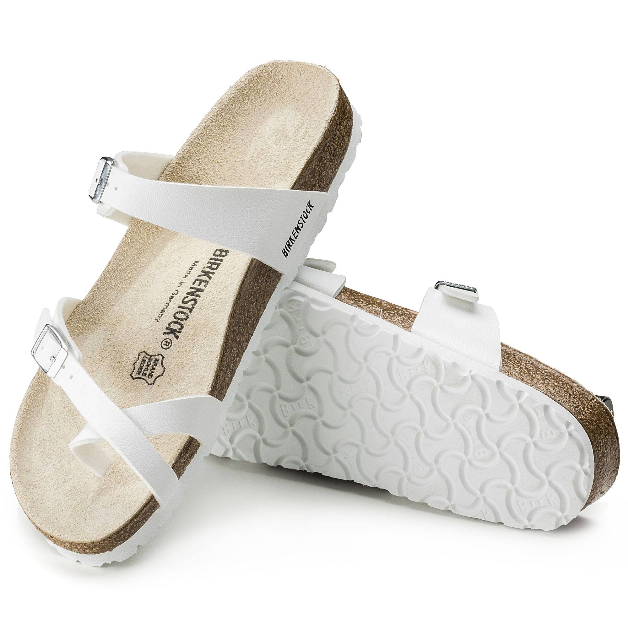 Birkenstock Mayari Birko Flor, Women, White / 37