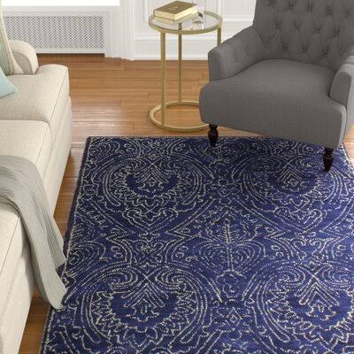 Evers Hand-Tufted Wool Navy Area Rug Birch LANE? Rug Size: Rectangle 8&6x22 x 11&6x22